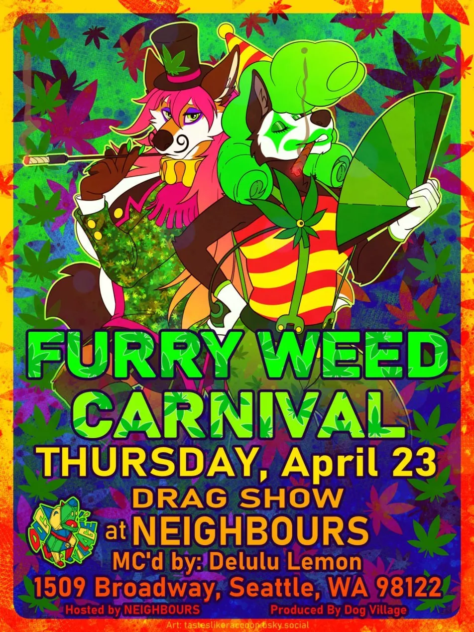 Furry Weed Carnival flyer